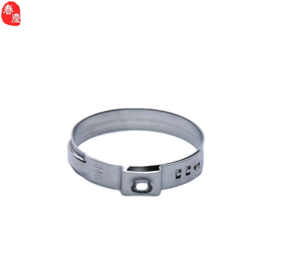 Stainless Steel Single Ear Stepless Hose Clamp